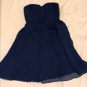 Jcrew navy bridesmaid dress